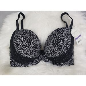 NEW SIZE 30G PARFAIT Casey 28013 Plunge Molded T-Shirt‎ Bra - BLACK MOSAIC